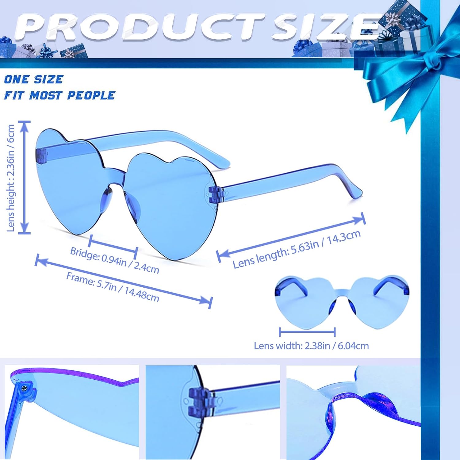 Cowboy Hat with Heart Sunglasses - Cowgirl Hat with Feather Boa Brim for Women&Men,Bachelorette Party Halloween - Image 3