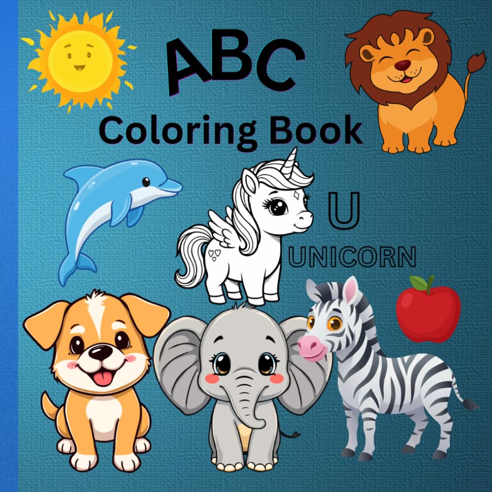 ABC Coloring Book for Kids: Educational coloring Pages with Alphabet for Preschool Age 3-6