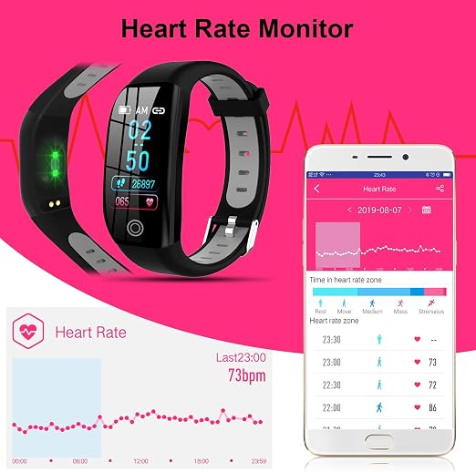 Tipmant Orologio Fitness Uomo Donna Smartwatch Pressione Sanguigna  Bracciale Cardiofrequenzimetro da Polso Impermeabile IP68 Contapassi  Sportivo Fitness Tracker per iOS Android Samsung Huawei Xiaomi : Amazon.it:  Sport e tempo libero