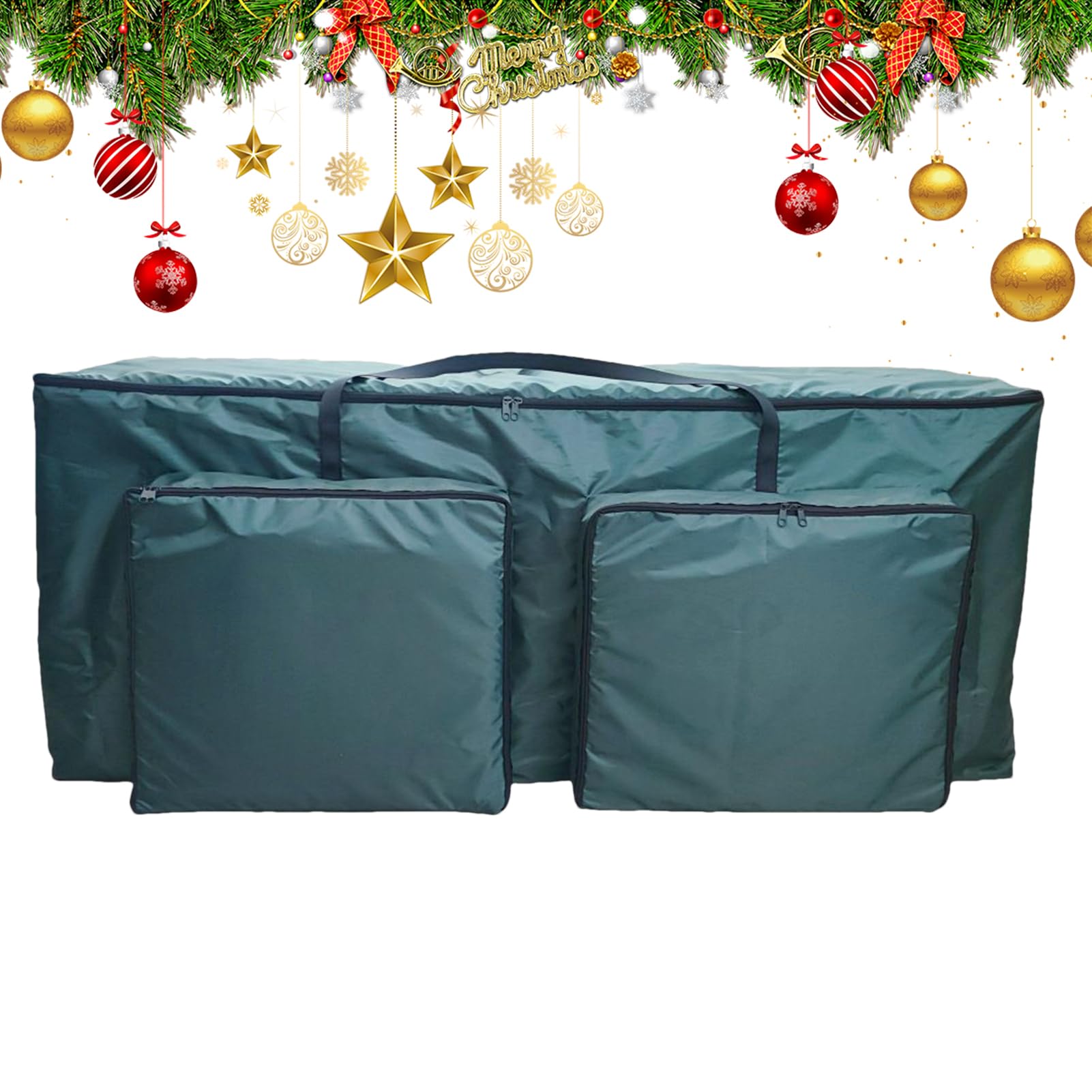 Organiseur de déménagement double zip et grand sac sapin de Noël