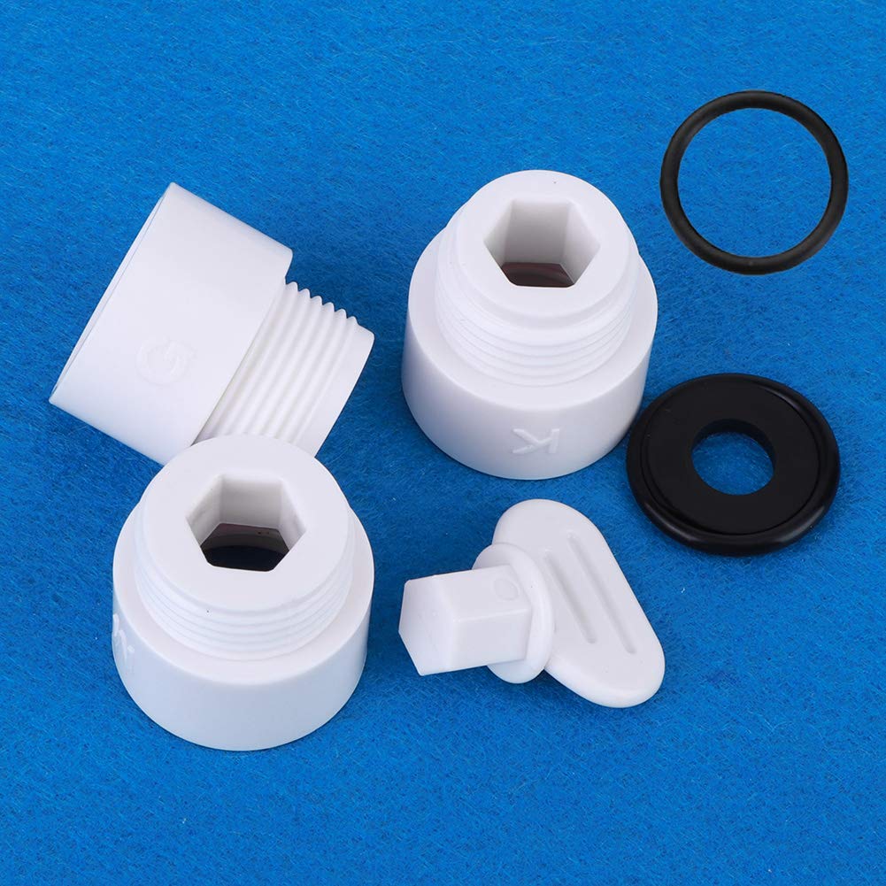 Adattatore Doccia Giapponese Connettore KMG Filettatura G1/2 Pollici, Materiale ABS, Temperatura di Lavoro 0-100 ℃, Accessori Perfetti per la Doccia del Bagno