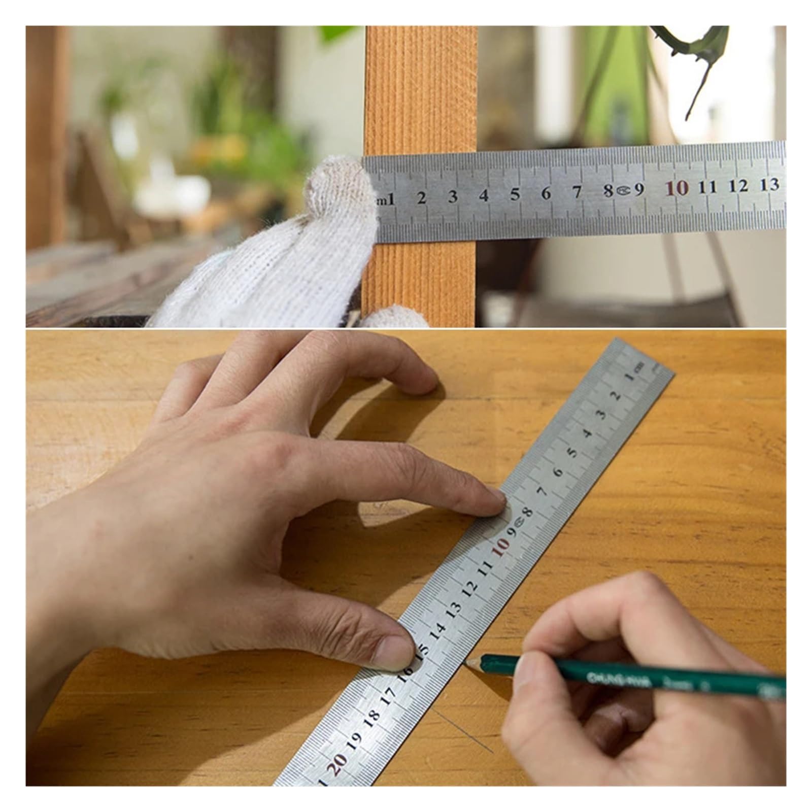 Righello quadrato in lega di alluminio, angolo retto 90, strumento misurazione for la lavorazione del legno, righello angolare 250-600 mm per officina meccanica(375mm)
