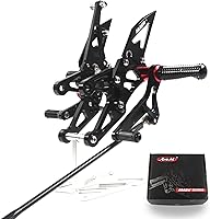 Vista 16 de Arashi (Versión 2.0) Estriberas ajustables para Yamaha MT09 FZ09 2014-2020 (QS)/FJ09 2014-2020/XSR900 2014-2021 MT 09 Conjunto de reposapiés Negro