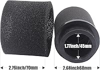 Vista 3 de 2 unidades universales de 1.732 in 1.772 in 1.811 in negro doble espuma filtro de rendimiento para 50cc - 90cc 110cc 125cc ATV Quad Scooter Go Kart