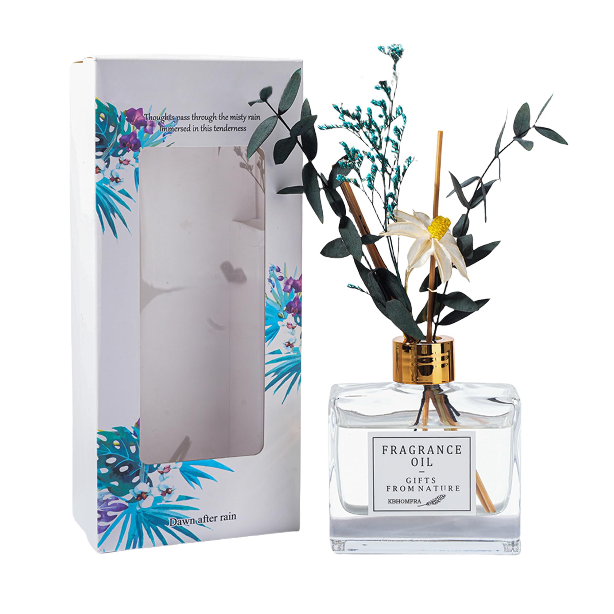 Diffuseur d'huile essentielle gardénia et fleur de décoration haut de gamme