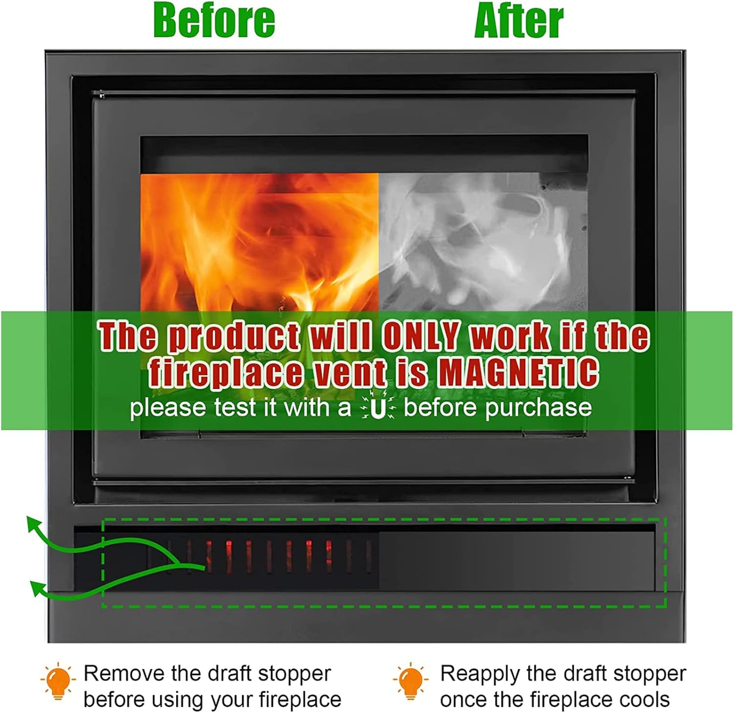 Draft Stopper 2pcs/Set Easy to Use Protective Shield for Flower Powder Stain Stopping