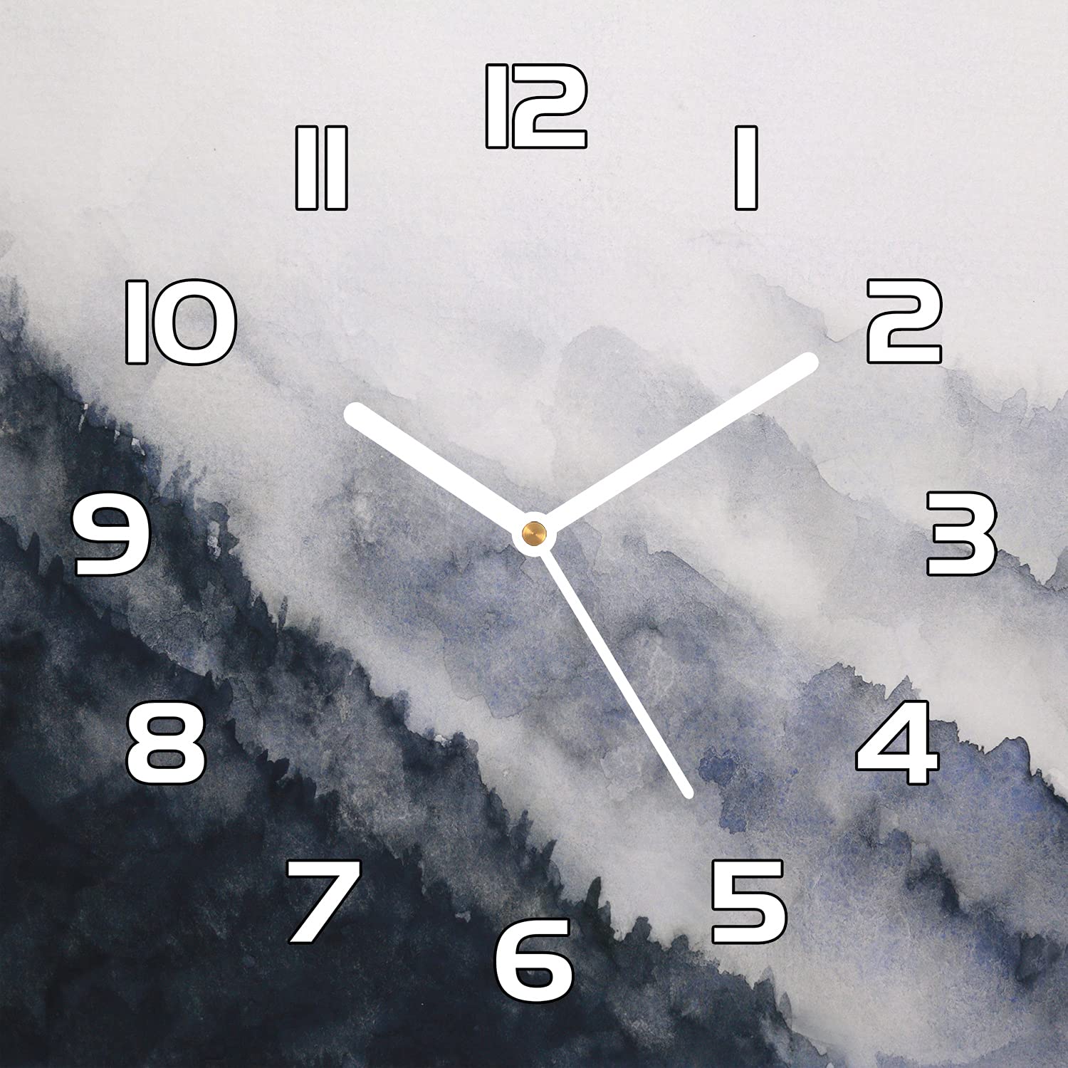 Horloge en verre de sécurité Coloray 30x30 cm robuste et design pour salon moderne