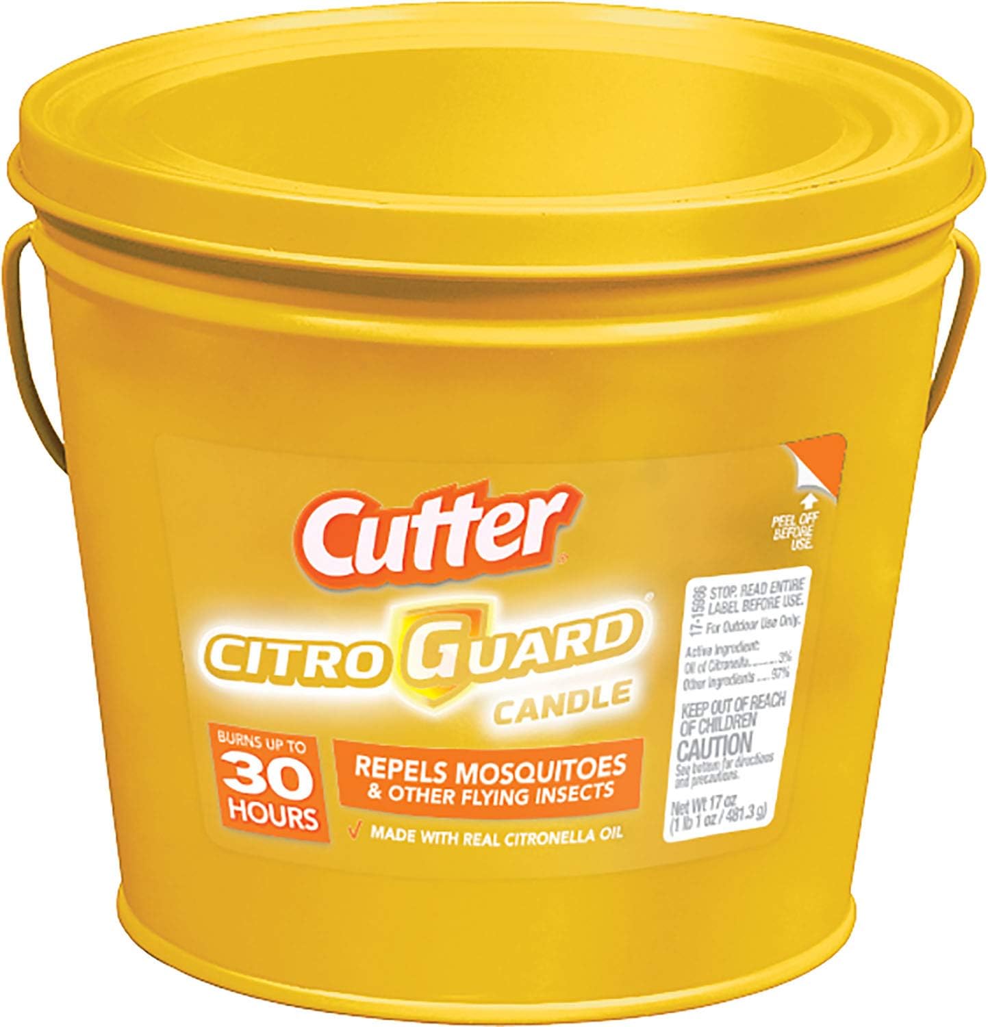 Cutter 65858 Citro Guard Citronella Candle, Bucket, 17 oz