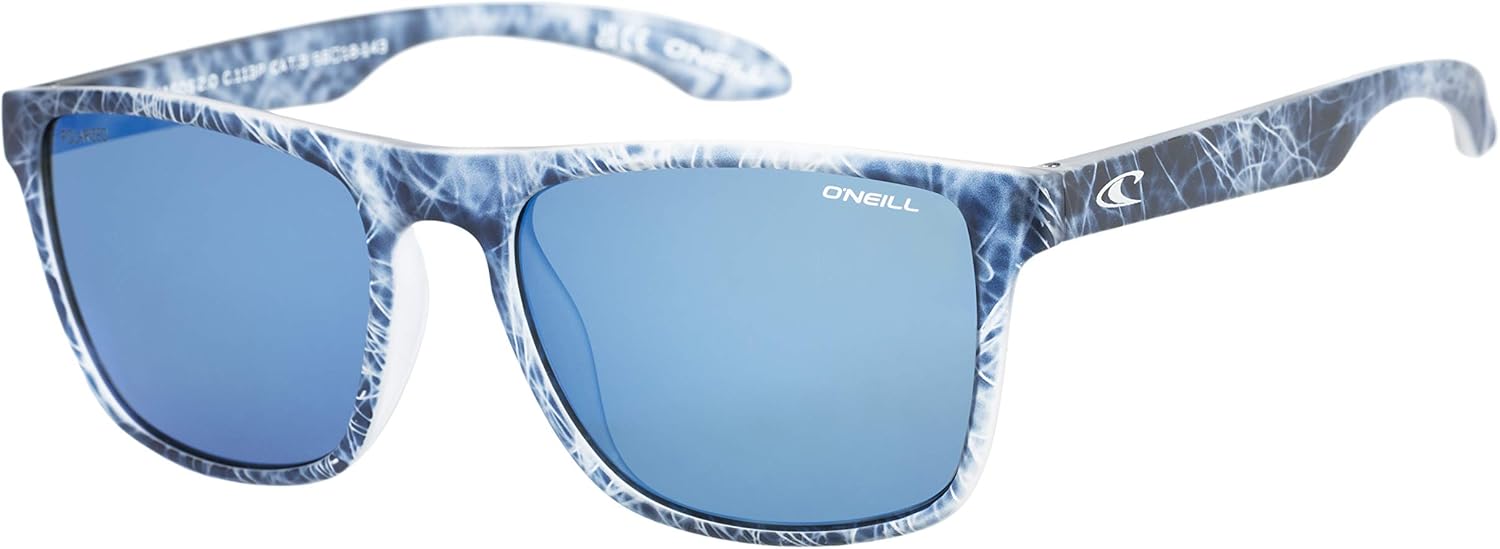 O'NEILL Chagos 2.0 Sporty Square Polarized Sunglasses for Men and Women, 55 mm, UVA UVB Protection