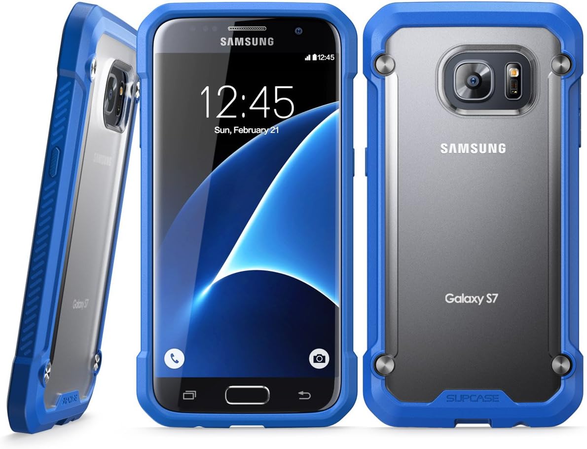 Galaxy S7 Case, SUPCASE Unicorn Beetle Series Premium Hybrid Protective Clear Case for Samsung Galaxy S7 2016 Release, Retail Package (Frost/Blue)
