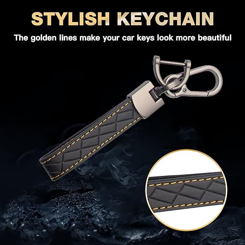 Miniatura 8 de Xotic Tech - Funda protectora de TPU con 3 botones de protección completa para llave sin llave, control remoto, con llavero compatible con Audi A3