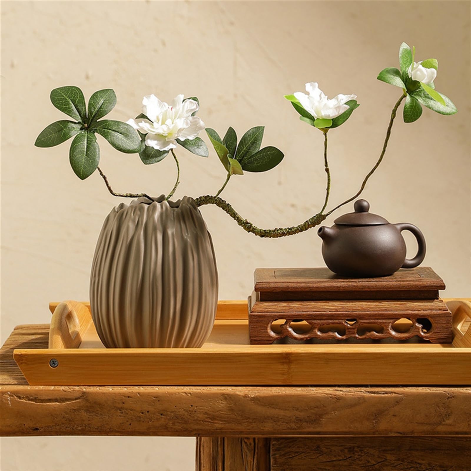 Vaso in Ceramica Decorativo, Vaso Decorativo Vaso Alto Opaco, Decorazioni per la casa in Stile Nordico per Fiori secchi Fiori freschi