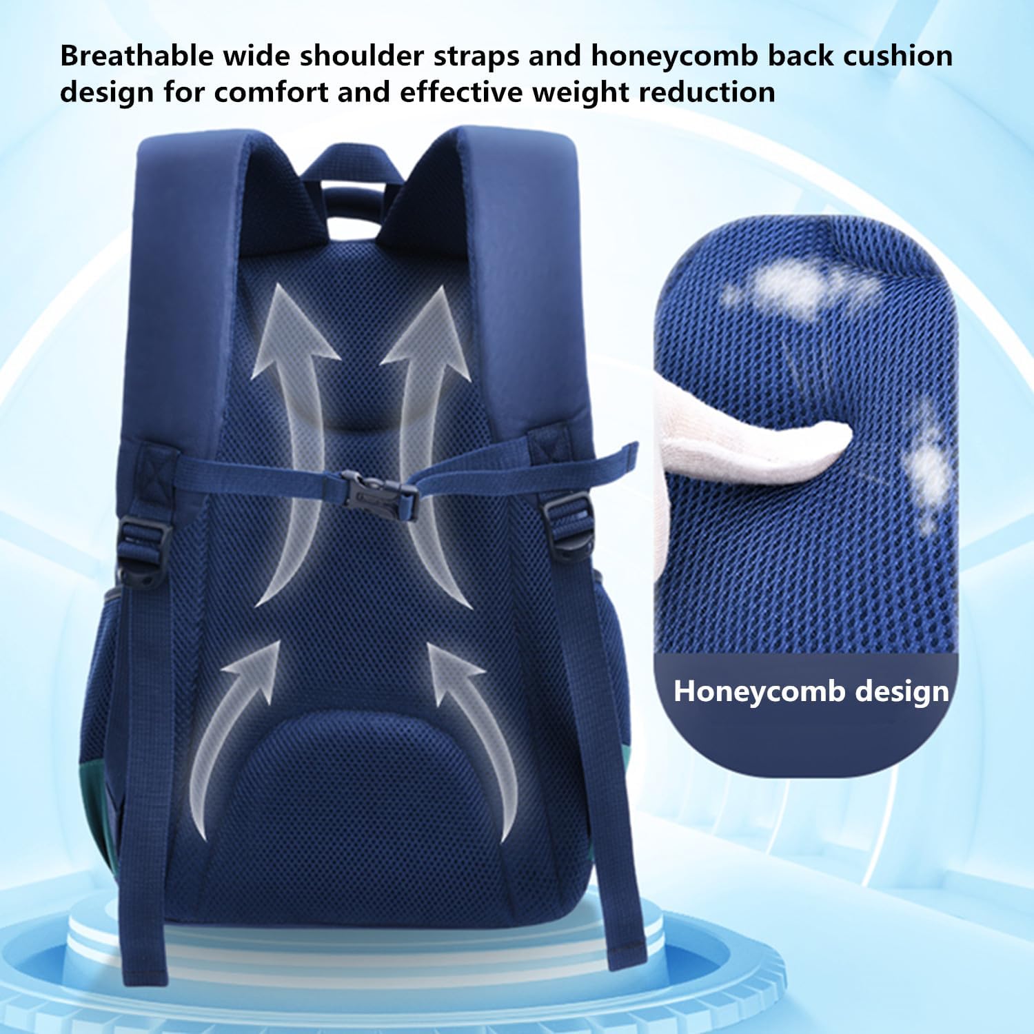 ZHANAO Boys Backpack Astronaut Sports Kids Backpack Space Schoolbag for Girls&Boys Elementary Student Bookbag - Image 4