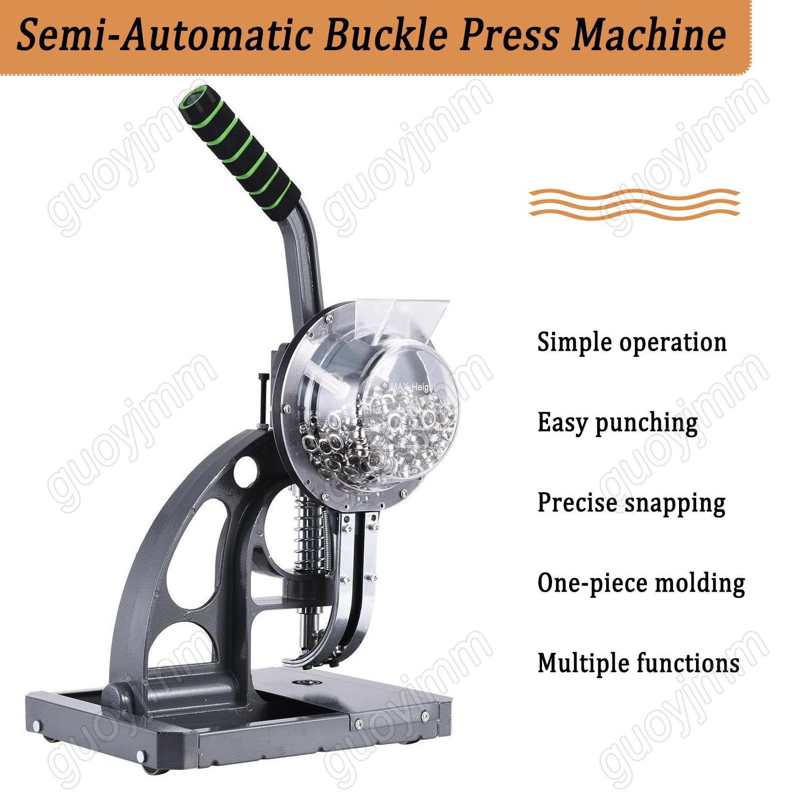 Máquina semiautomática de ojales de 10/12 mm, herramienta de perforación y ajuste de ojales para carteles, carteles, pancartas y lonas