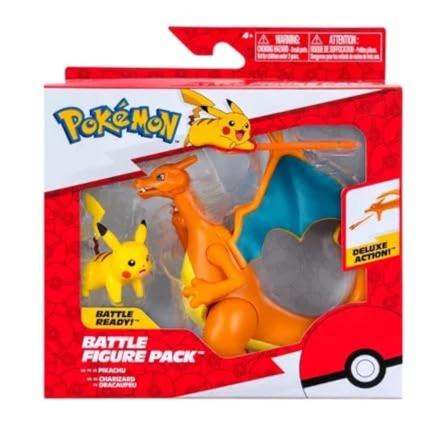 2021 Pokémon Charizard & Pikachu、2セット Pokemon Battle Figure Set 2 Pack Pikachu and Charizard