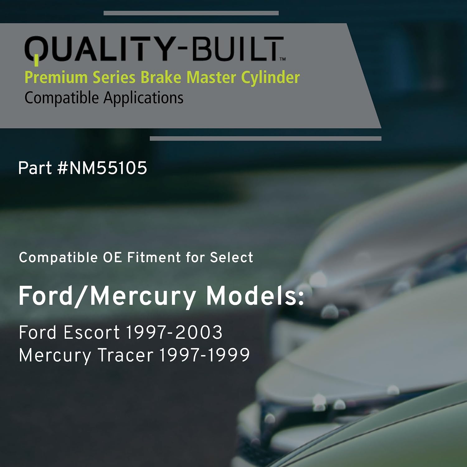 QUALITY-BUILT Brake Master Cylinder with Reservoir, NM55105, Compatible with 1997-2003 Ford/Mercury (Escort,Tracer)