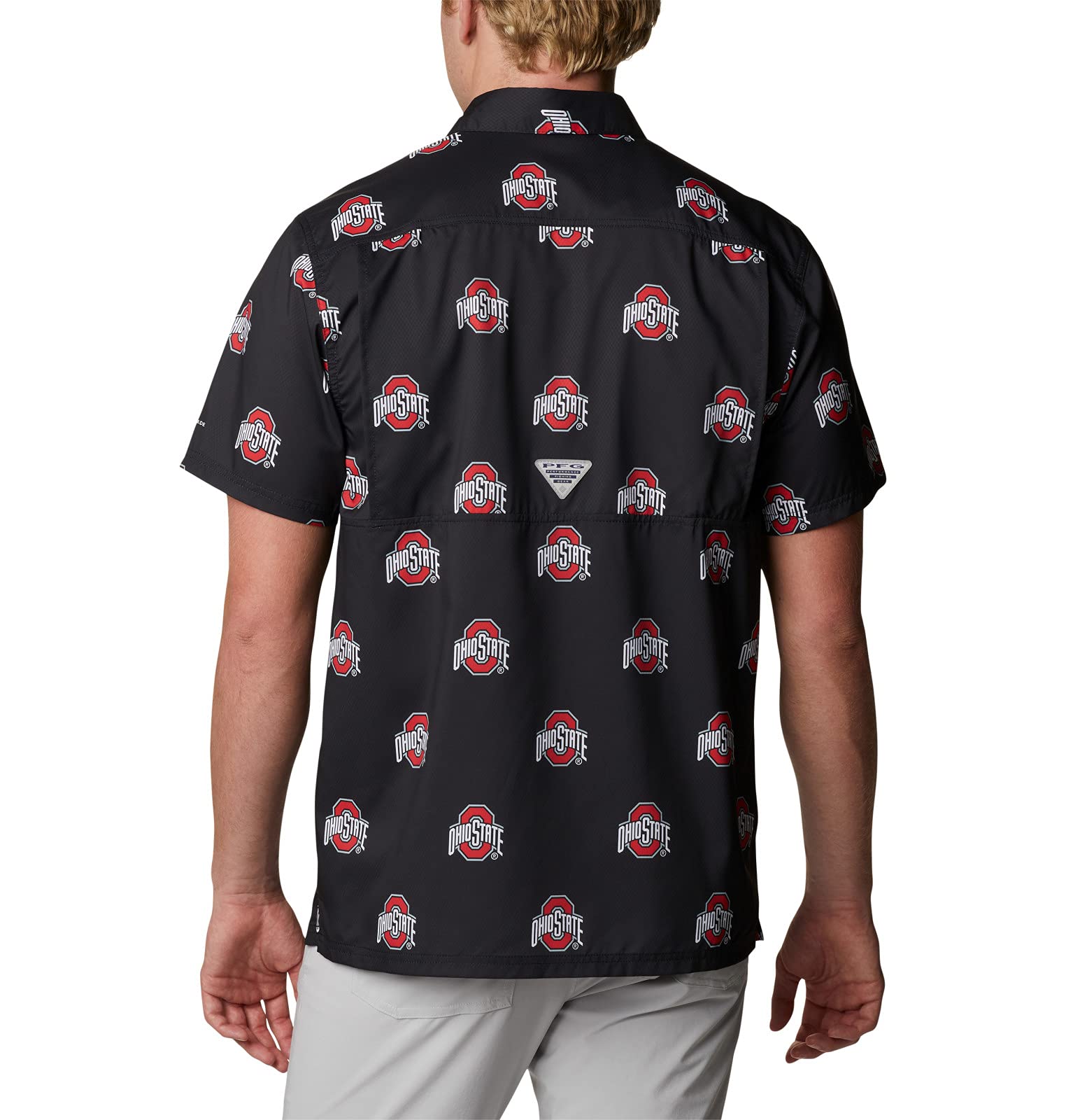 NCAA Collegiate Super Slack Tide Shirt, męska, Collegiate Super Slack Tide Shirt, NC - Collegiate Navy, Small
