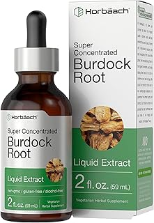 Horbäach Burdock Root Tincture | 2 fl oz | Super Concentrated Herb Extract | Vegetarian, Non-GMO, Glutren Free, Alcohol Free