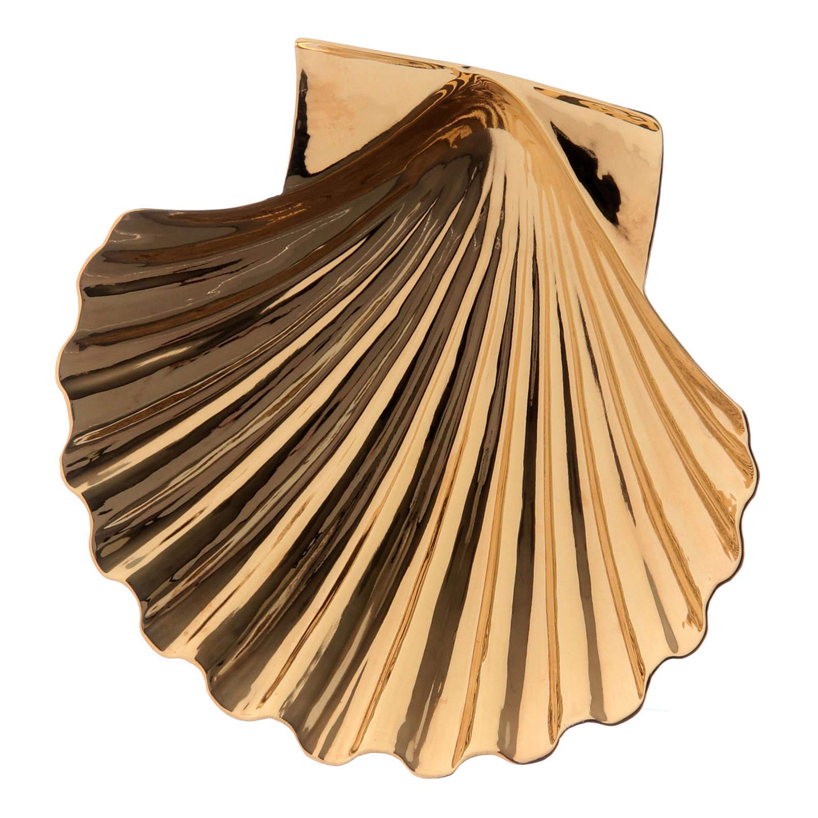 Christening Shell in Golden Brass by Molina