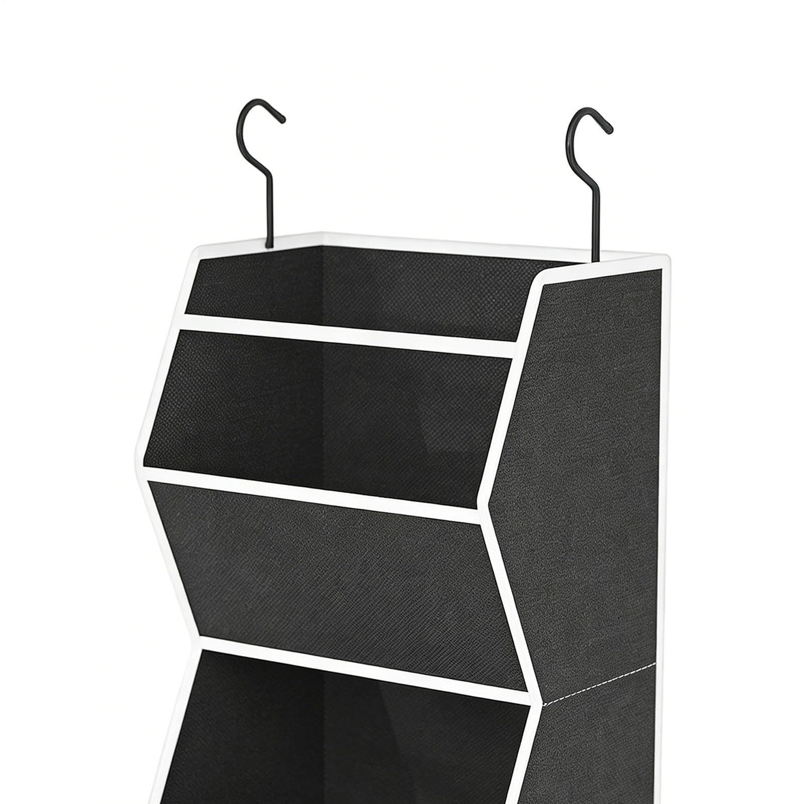 Organizador de armario Estante Plegable de 4 Niveles que Ahorra Espacio | Organizador de ropa y almacenaje para armario para Ropa, Zapatos, Bolsos, Toallas, Gorros y Telas, en Hogar y Dormitorio
