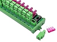 Vista 4 de Bloque de terminales enchufable de montaje por tornillo CC 5-32V de 8 canales para distribución de energía con módulo de fusibles, HCDC HD064RP