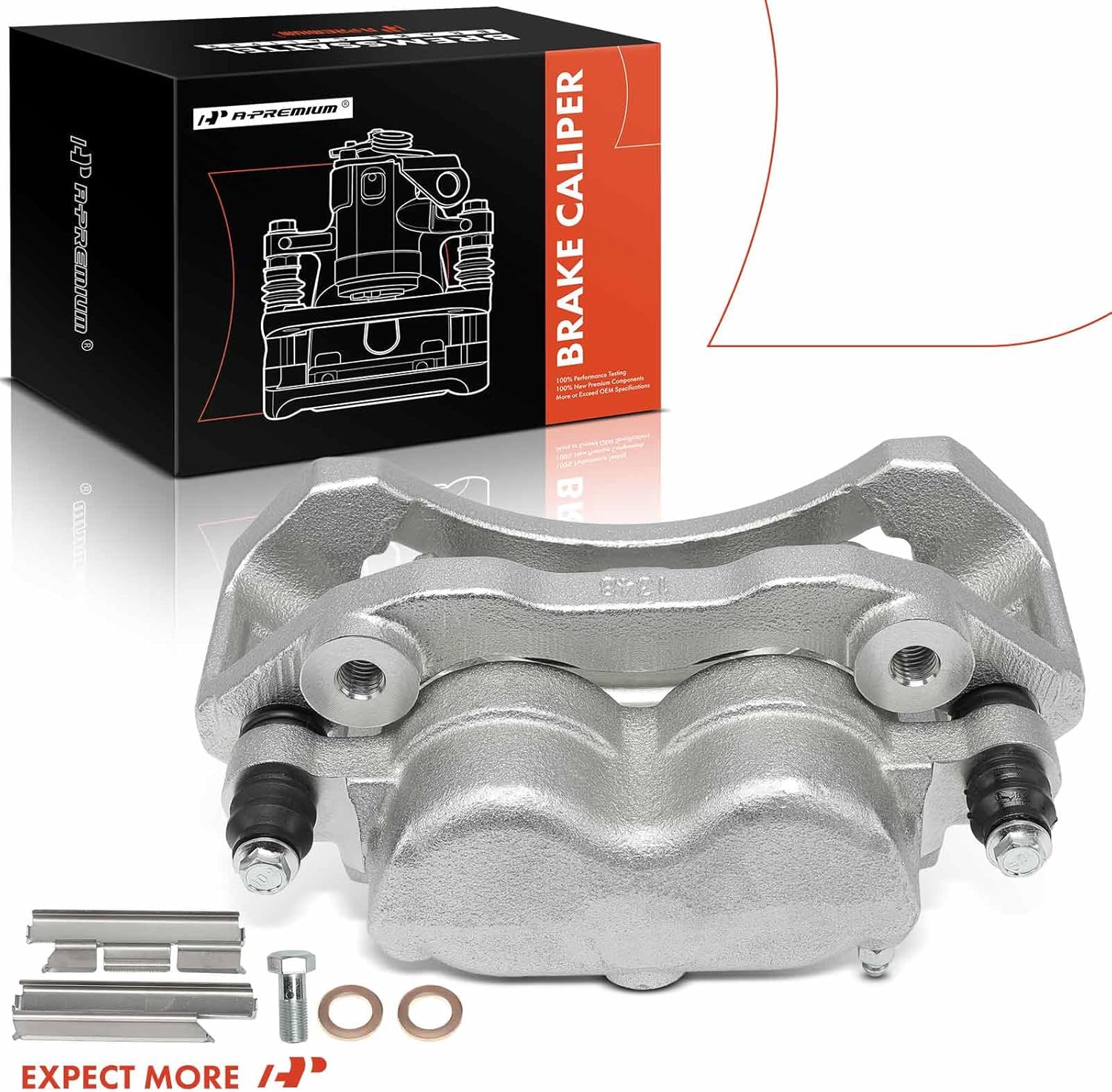 A-Premium Disc Brake Caliper Assembly with Bracket Compatible with Dodge Models - Durango 2004-2006, Ram 1500 Pickup 2002-2005