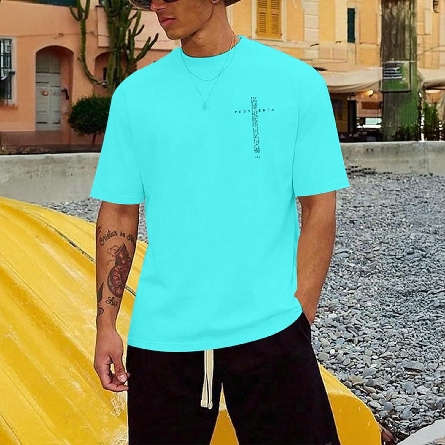 Christian Shirts for Men Vintage Religious Cross Bible Verse T-Shirt Jesus Faith Tshirt Inspirational Graphic Tees - Image 4