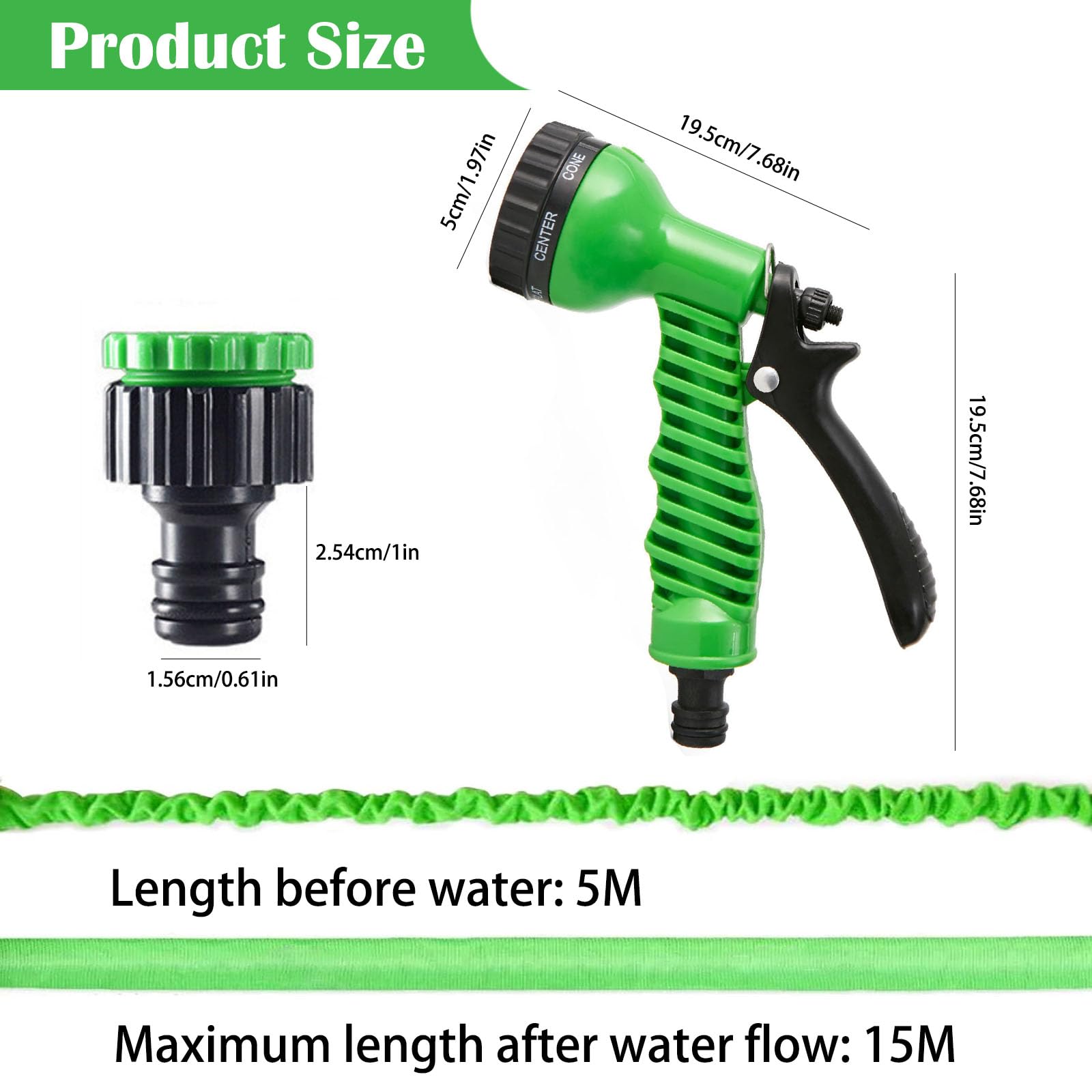 Tuyau Darrosage Extensible 30 Mètres Pompe à Eau Lavage - Belgium