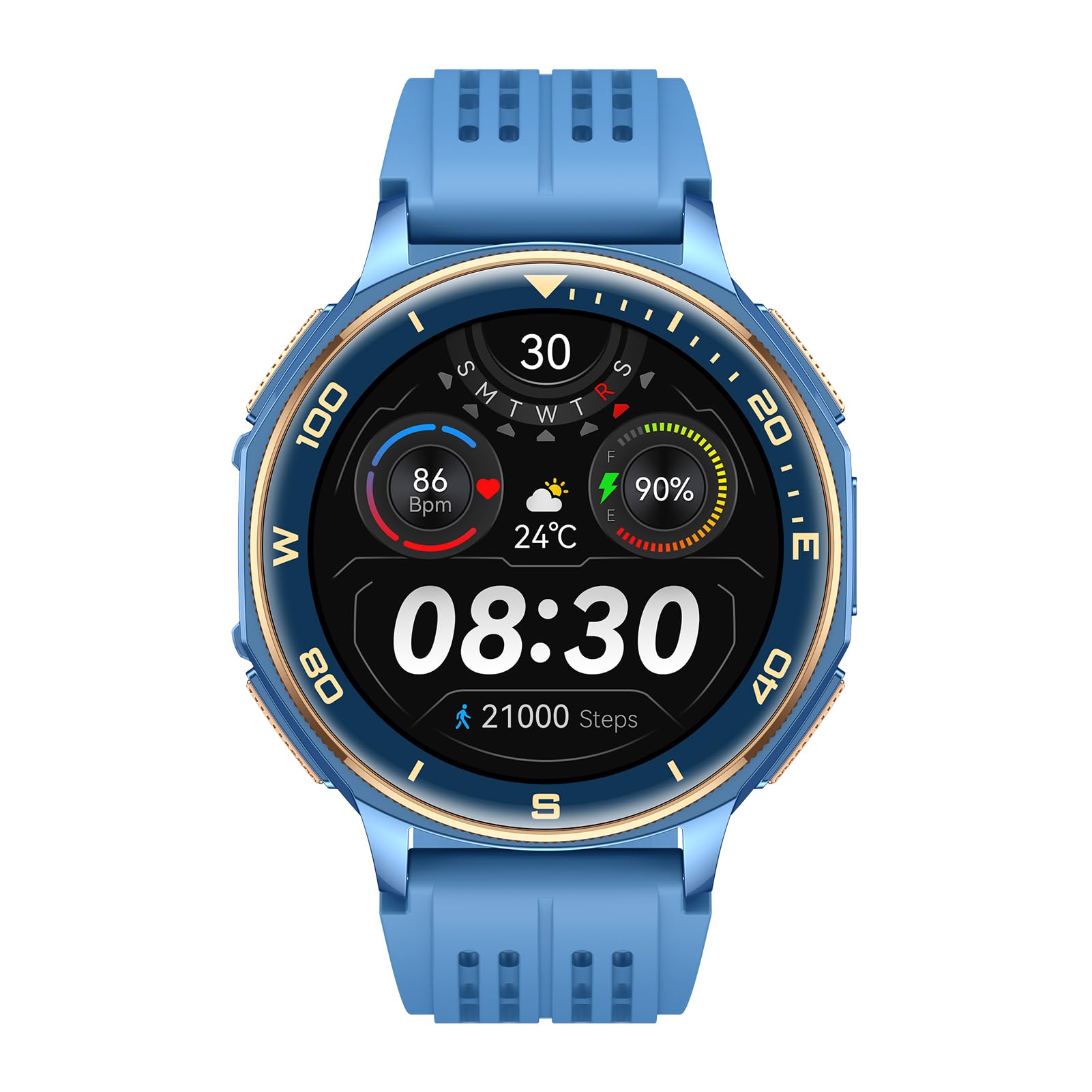 Matybobe Montre Connectée de Sport en Plein Air, 1,43 Pouces, Protection