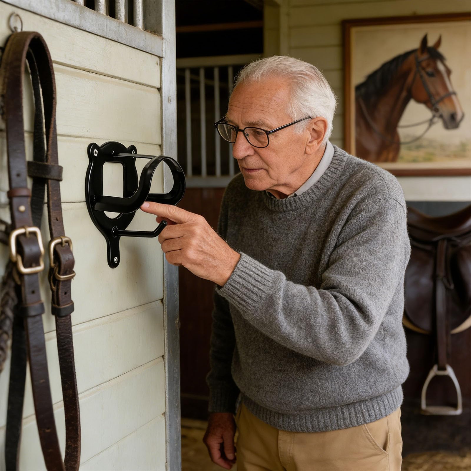 Confezione da 12 chiusure permanenti in ferro con tubi di espansione e viti, facile installazione, tre ruote da appendere con maniglia per cavallo, giacche, cinture, elementi di fissaggio per ingresso