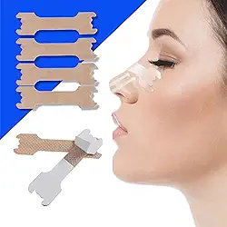 Tiras Nasais Adesivas Anti Ronco. Dilatador Nasal, Melhora a Noite de Sono, Promove Maior Fluxo de Ar (100 Unidades, G (66x19mm))
