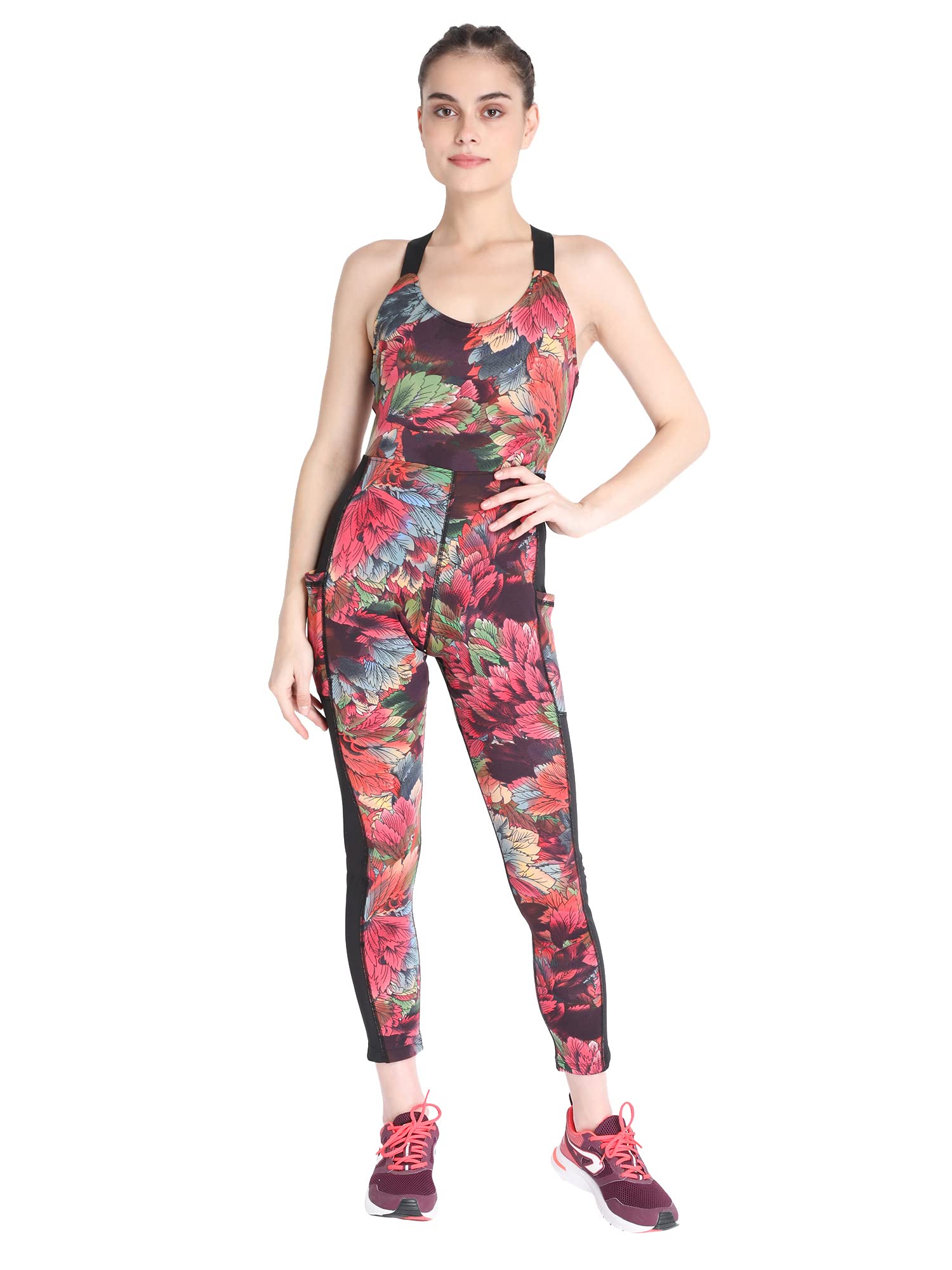 chkokko Women Sports Racerback Yoga Jumpsuit-picture-27