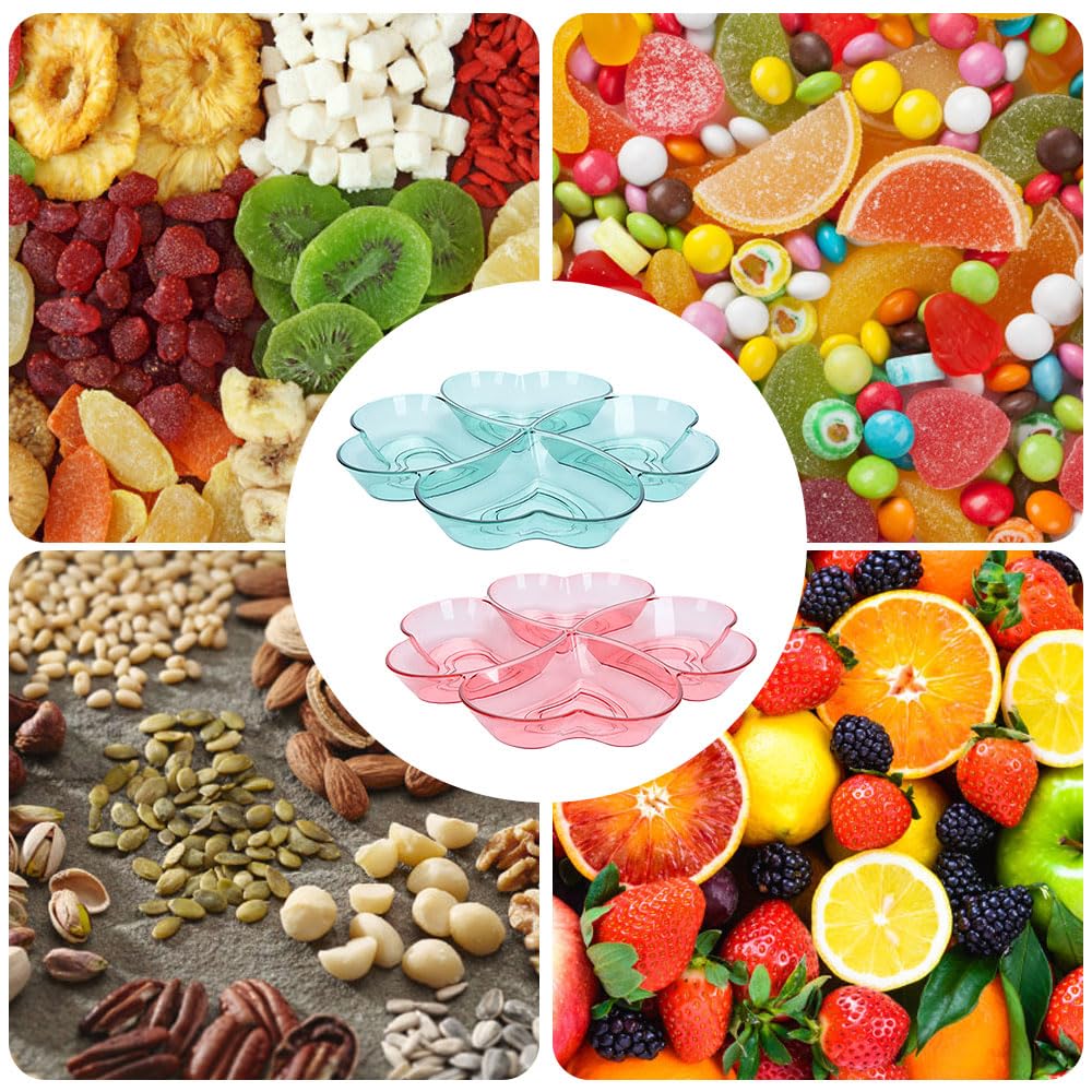 Piatti Per Snack Con Scomparti, Piatti Per Snack Con 4 Scomparti 4 Vassoi Antiscivolo Riutilizzabili Per Noci Caramelle Frutta Secca Cibo Casa Festa Snack 88900821