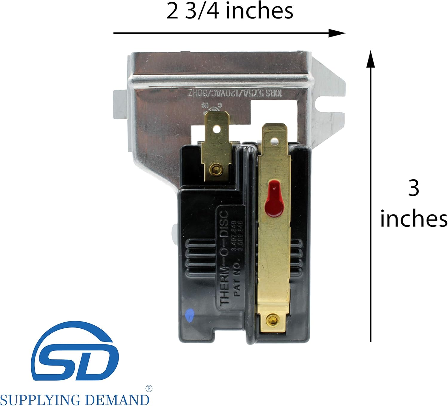 Supplying Demand WE4X448 55428 Gas Clothes Dryer Flame Sensor Heat Detector Replacement Model Specific Not Universal