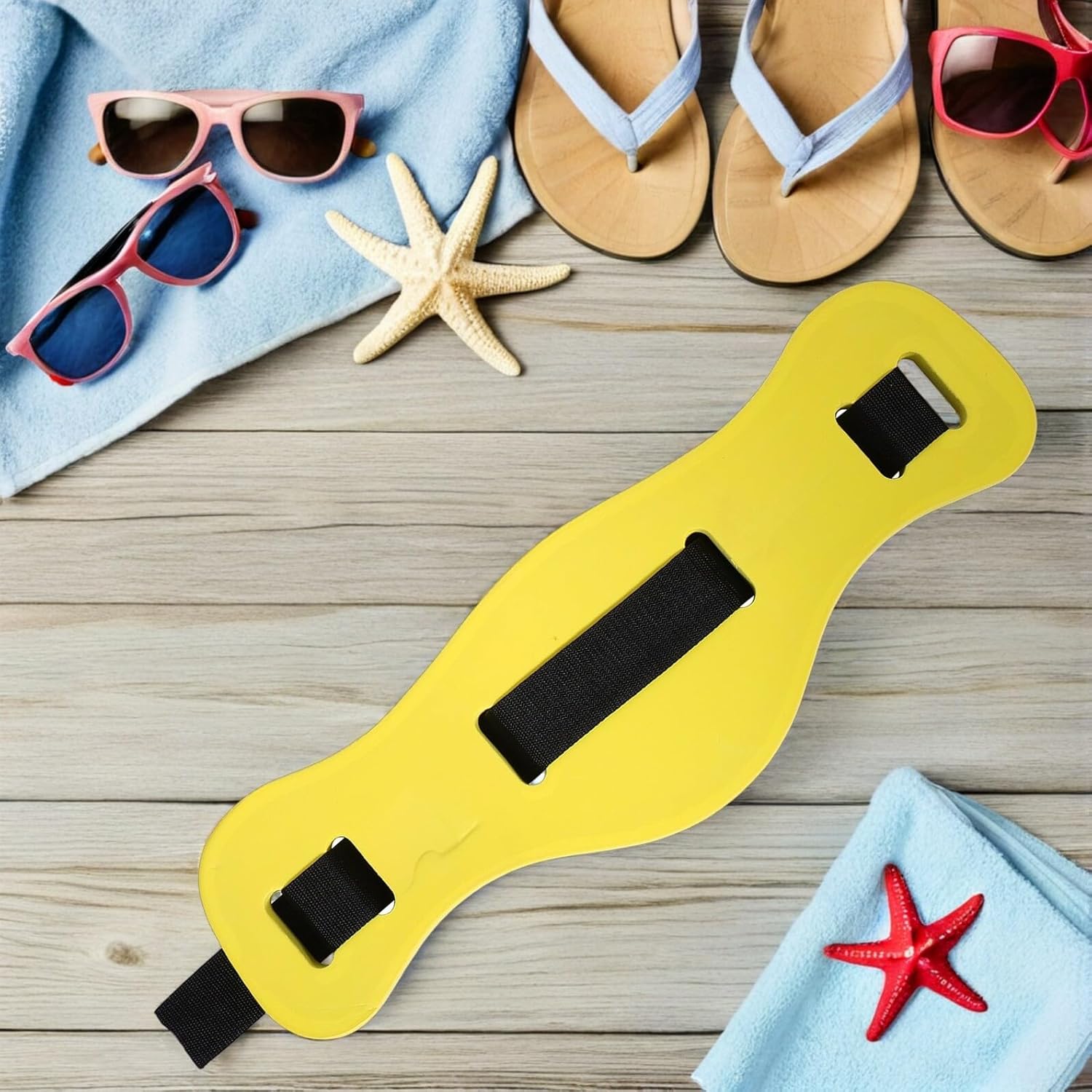 2pcs Swim Flotation Belt for Adults High Buoyancy Aquatic Exercise Waist Trainer Comfortable Secure Fit Swimming Aid for Beginners Pool Safety Floatation Equipment