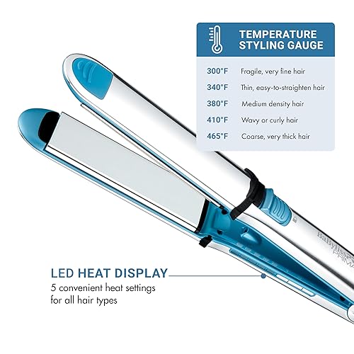 Miniatura 4 de Nano Titanium Prima Ionic Hair Straightener - Plancha plana profesional y rizador en uno para estilistas, herramienta de peinado profesional