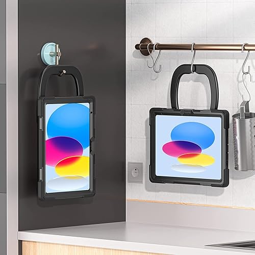 Vista 8 de Funda para iPad (A16) de 11 pulgadas 2025, Aslo para iPad 10 de 10.9 pulgadas 2022, funda resistente a prueba de golpes, soporte giratorio, soporte