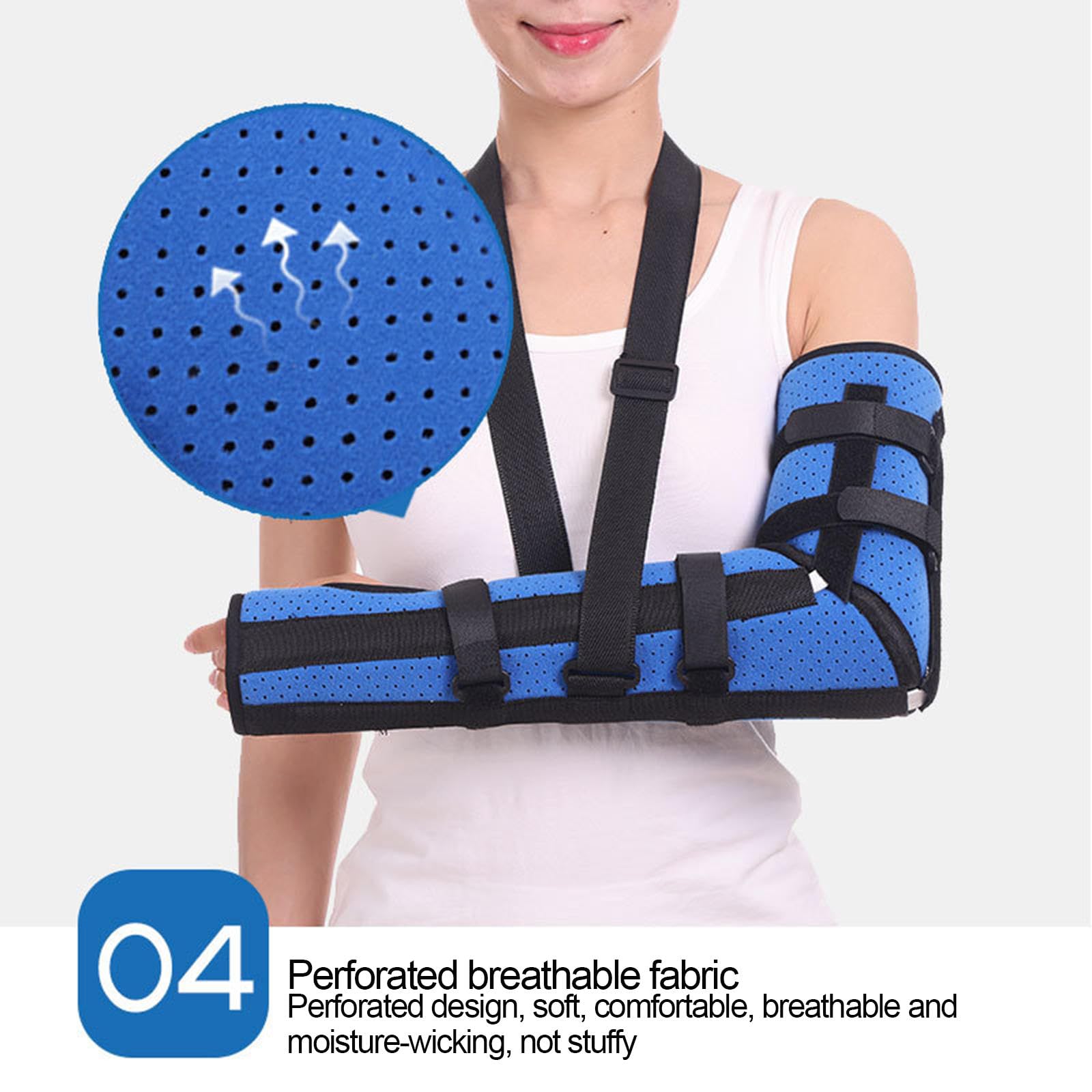 Gomito Tutore Uomo Donna Adulto Avambraccio Sling Gomito Omero Supporto per Frattura Gomito Stecca Immobilizzatore per Trauma, Fissazione Dopo Rimozione Del Gesso