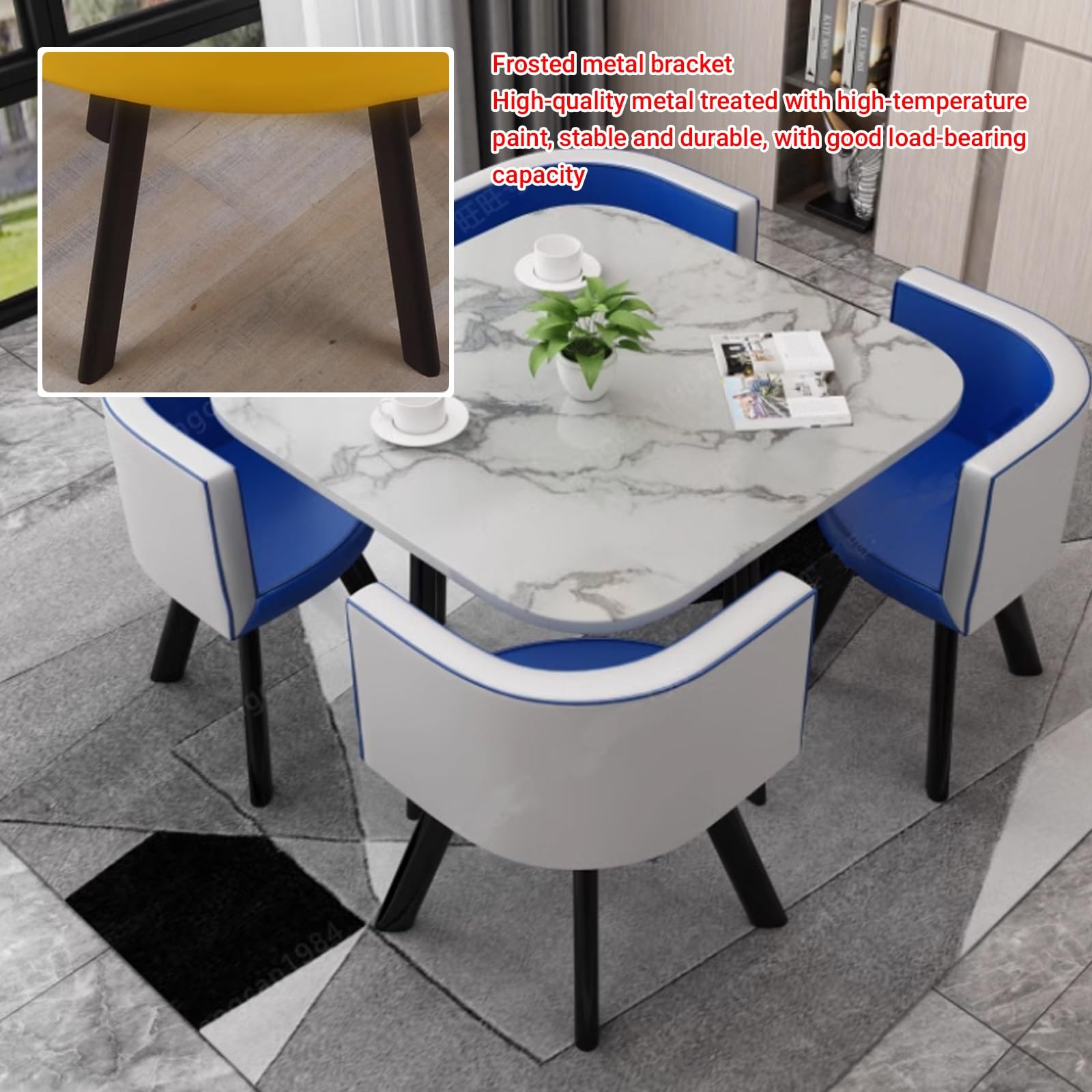 Amazon｜ダイニングテーブルセット4人用 ダイニングチェア 4脚