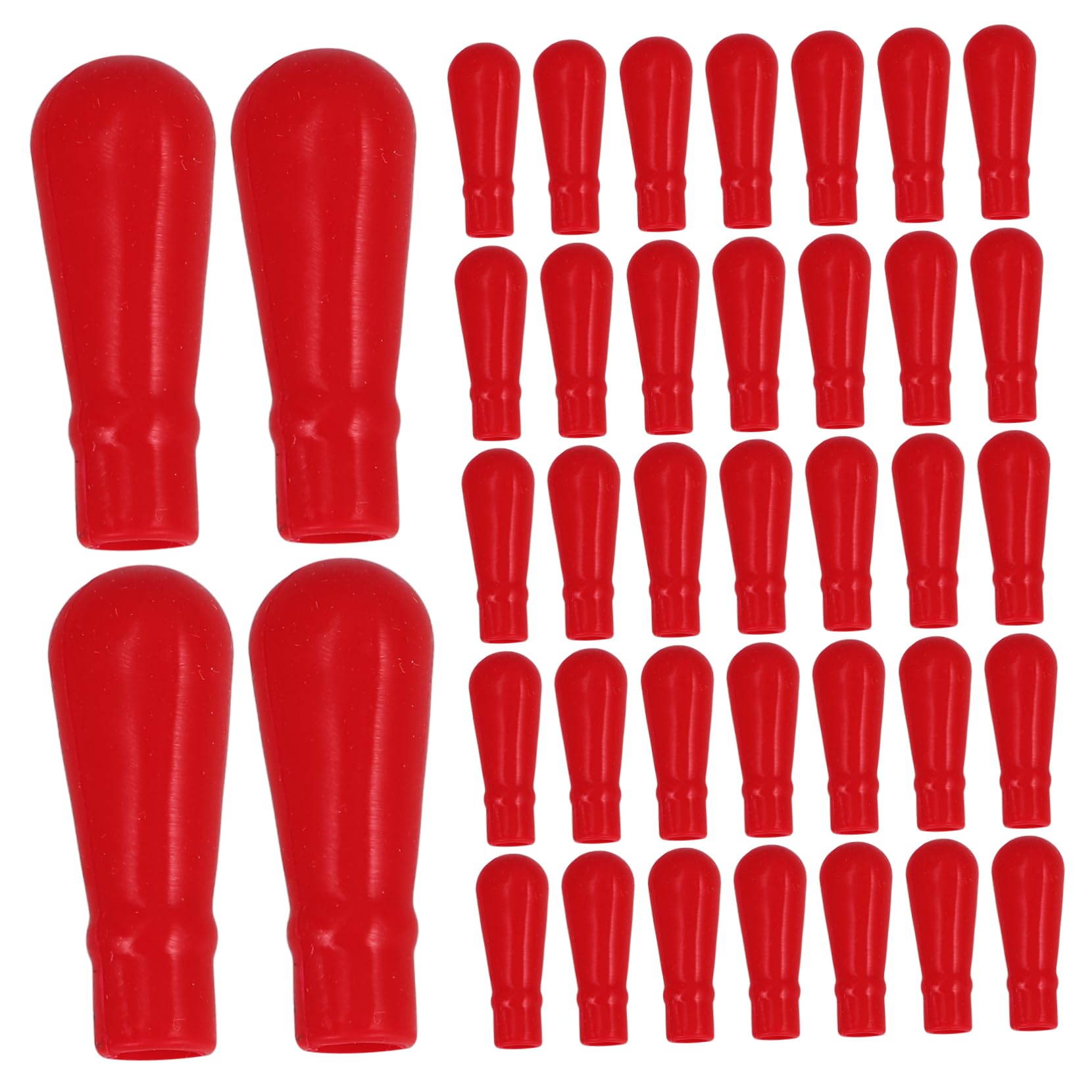 Mobestech 50pcs Silicone Pipette Bulb Caps Leak Tube Stopper Cap for Liquid Dropper Pipette Suction Head Laboratory Equipment Reusable and Portable