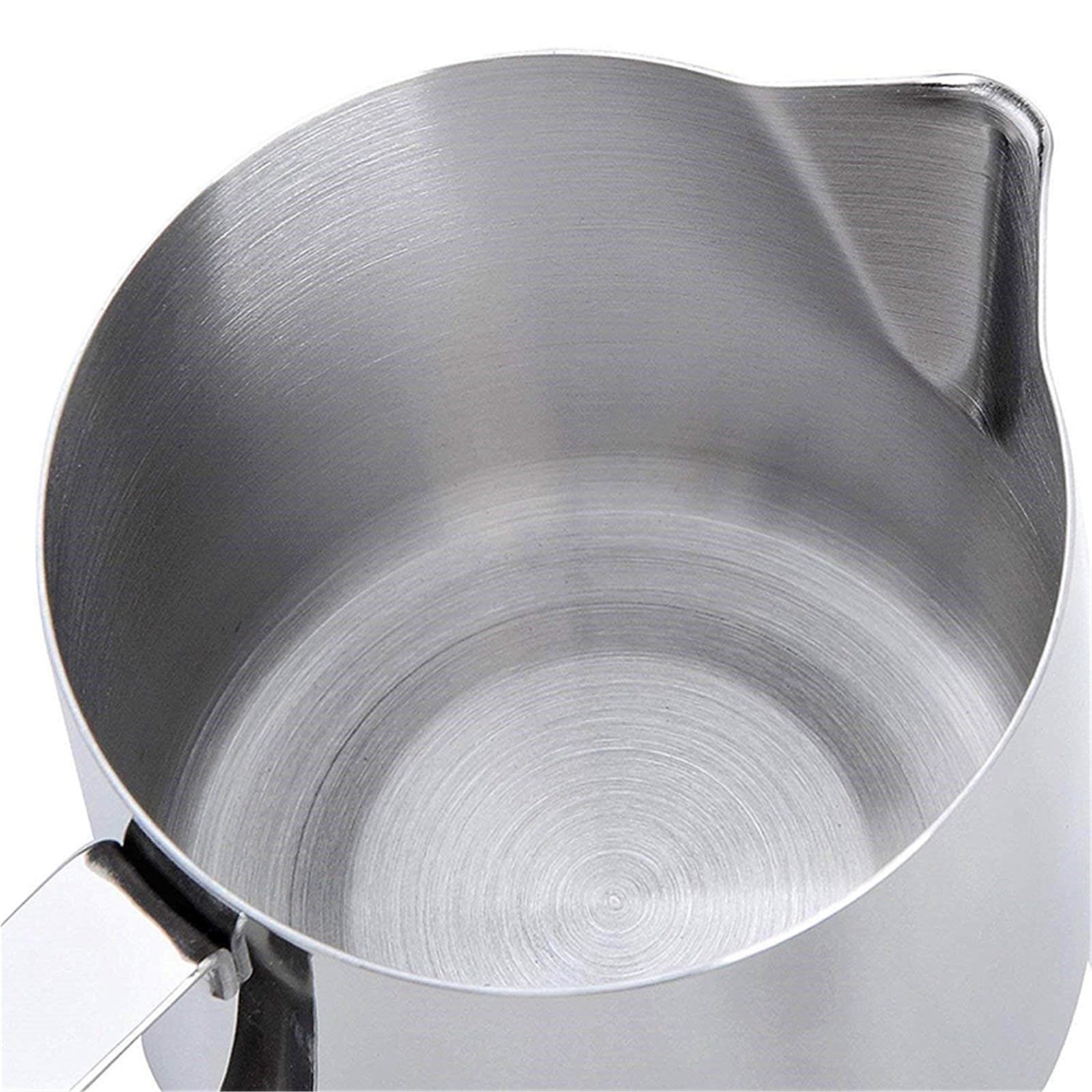 2 Stück Milchkännchen, Aufschäumkrug aus Edelstahl, 350/600/1000/1500 ml Kaffeetasse, Krug, Latte, Espresso, Milchbecher, Barista(350ml)