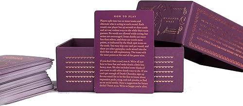 Miniatura 3 de Death Charades: Tonto, divertido, juego de cartas de fiesta, los equipos tienen 45 segundas rondas para adivinar la charada, rondas interminables o