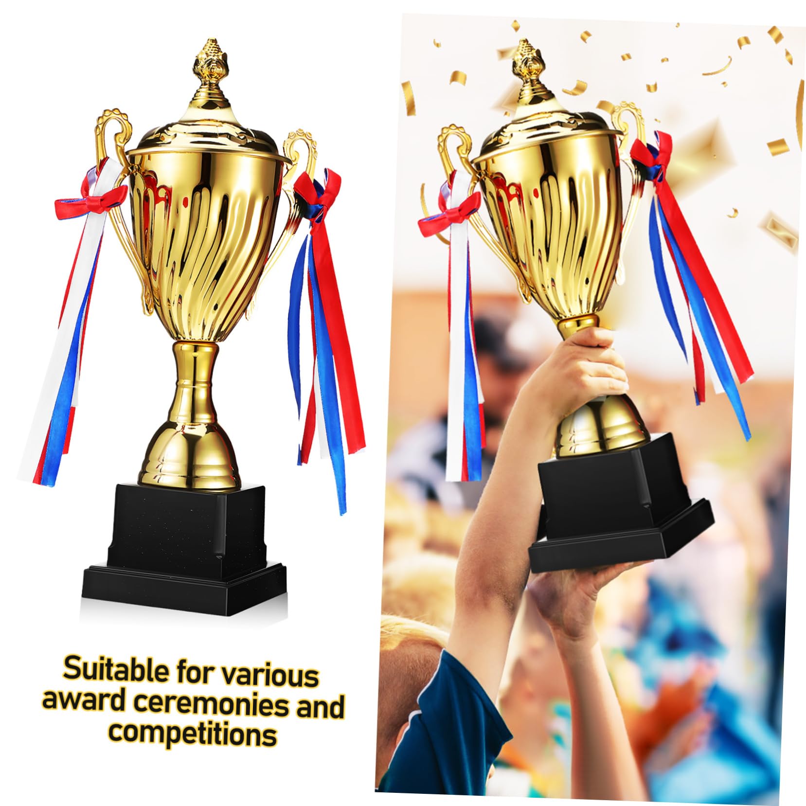 TOYANDONA Coppa per Calcio e Sport Premio Versatile per Competizioni e Cerimonie Design e Resistente per Riconoscimenti Duraturi
