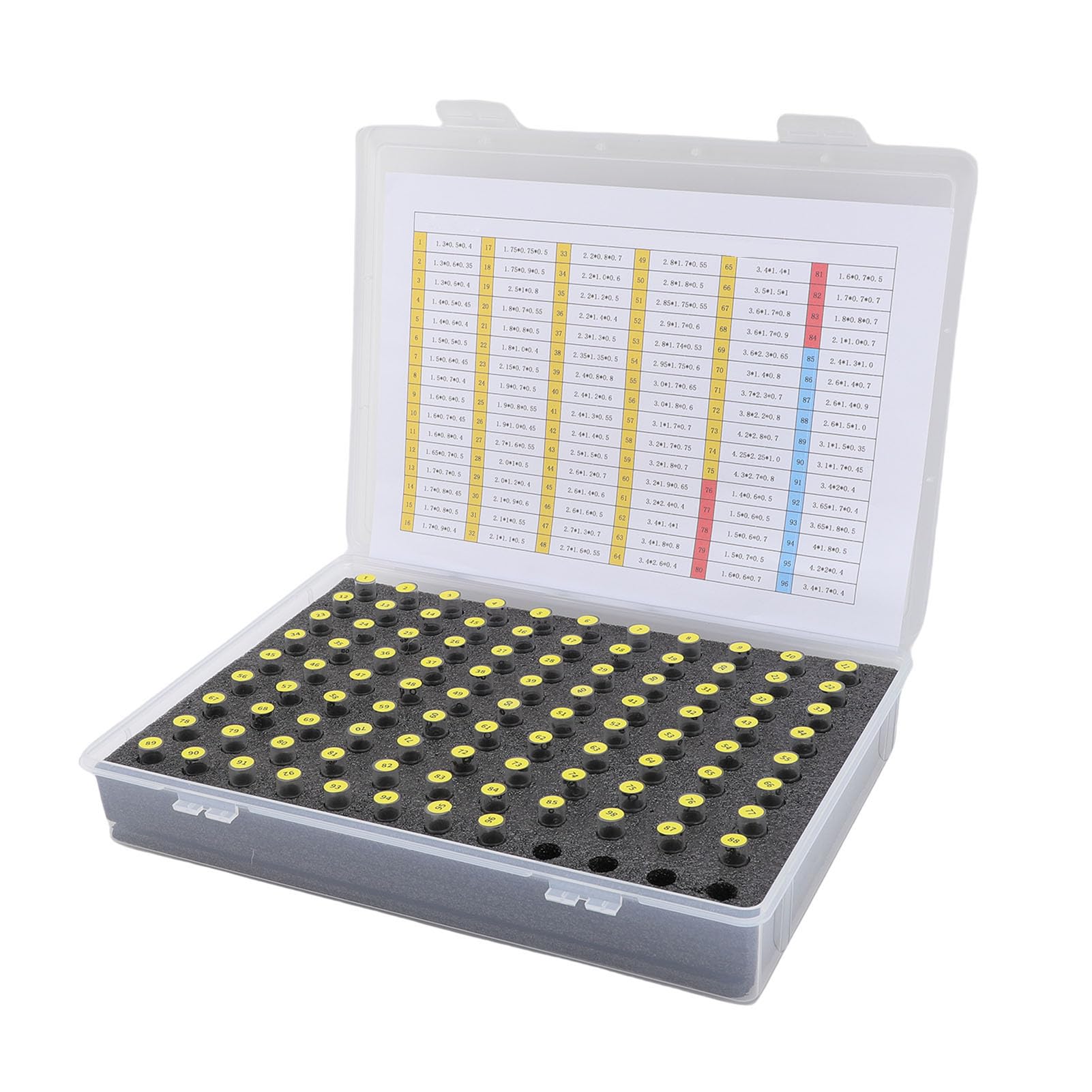 Kit di Riparazione O-ring per Orologi 96 Misure Guarnizioni in Gomma Premium per Orologi 960 Pezzi per Varie attività di Riparazione