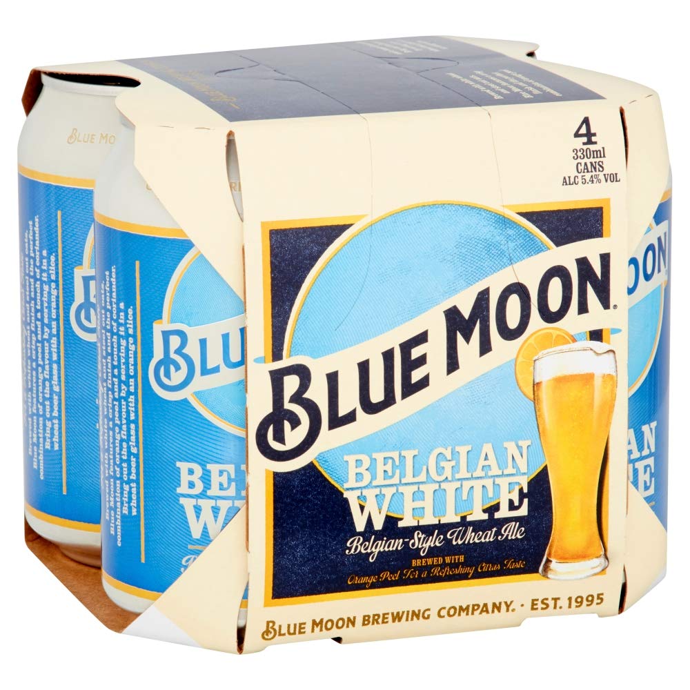Blue Moon Brewing Company Blue Moon Belgian White, 4 x 330ml
