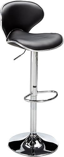 Miniatura 4 de Magshion Juego de 4 taburetes de bar giratorios ajustables de piel sintética para mostrador de comedor Negro -,Marrón,Canela/Escapada