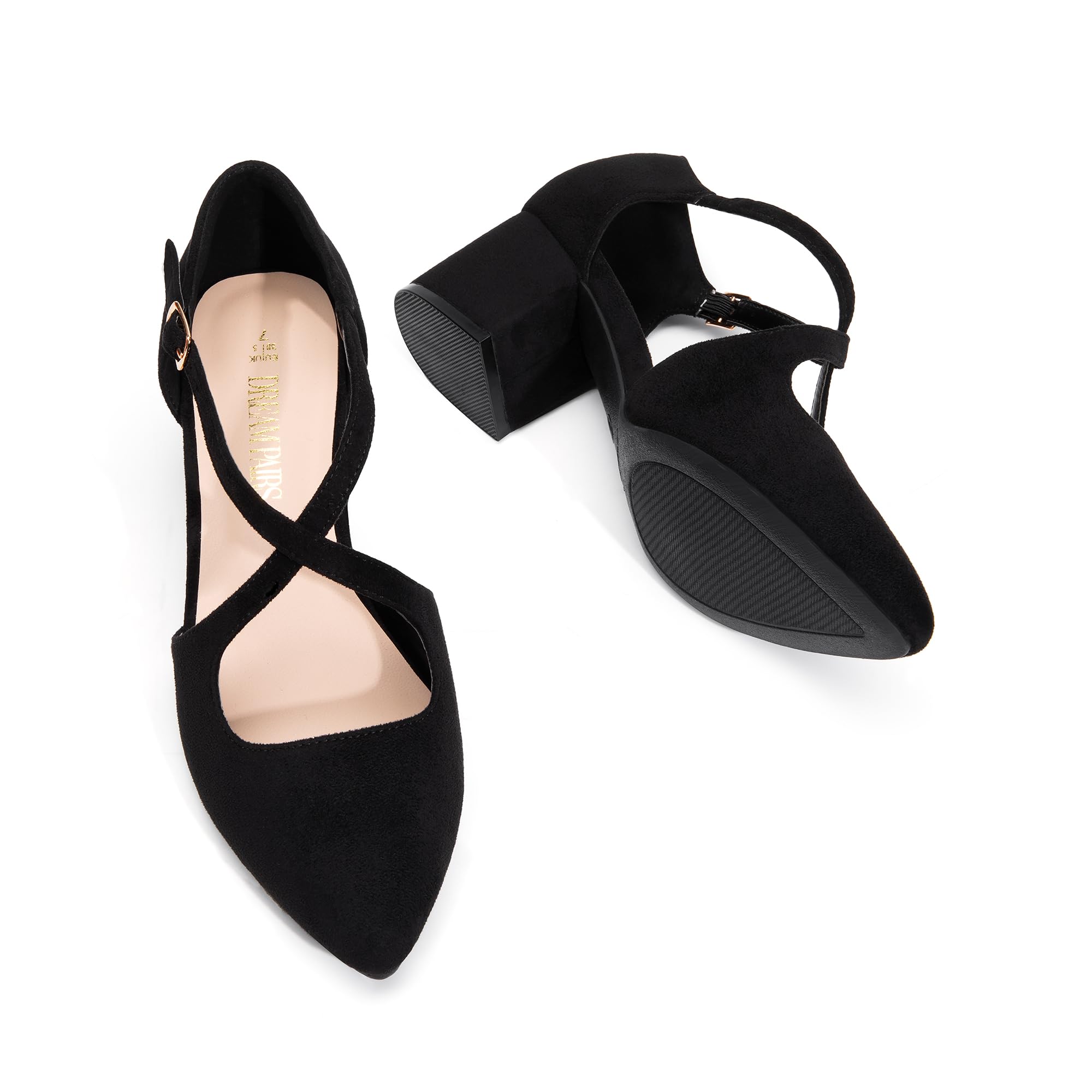DREAM PAIRS Zapatos de tacón Cerrados para Mujer.