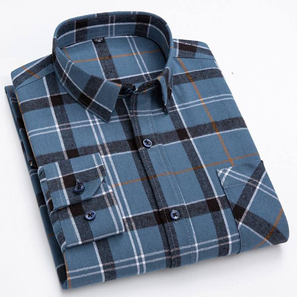 Camicia In Cotone A Maniche Lunghe Da Uomo,Camicia Casual A Maniche Lunghe Da Uomo, Camicia Casual In Cotone A Quadri A Maniche Lunghe Da Uomo Camicie Casual Eleganti E Comode Dalla Vestibilità Reg
