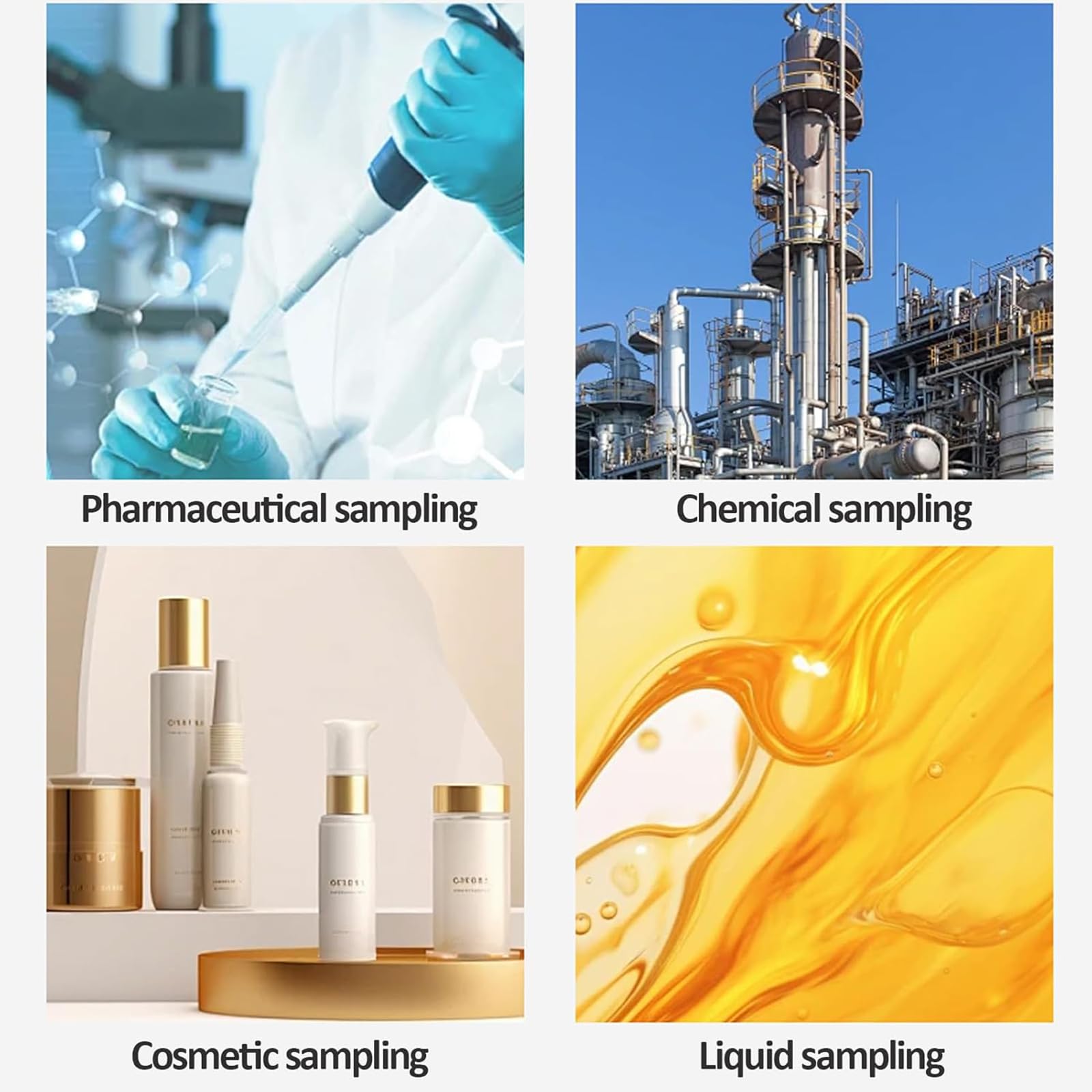 Campionatore Per Liquidi Viscosi Da 100 Ml, Dispositivo Di Raccolta Campioni D'acqua Con Design Antiscivolo, Resistente Alle Alte Temperature, Ideale Per Campionamento In Laboratorio E Industriale