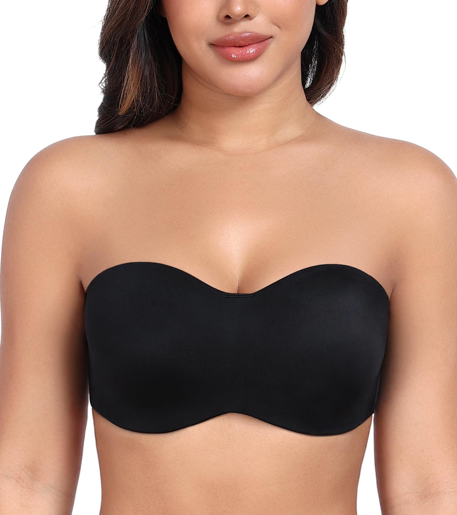 DotVol Reggiseno Senza Spalline Donna Taglia Forte Ferretto e Non Imbottito Bra a più Vie